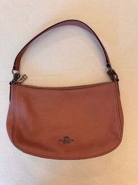 Coach Chelsea Y2K Rose Pink Hobo Shoulder Purse Bag 56819 Pebbled Leather